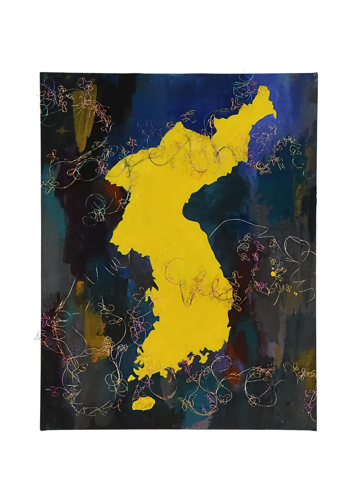 painting of whale in shipyard